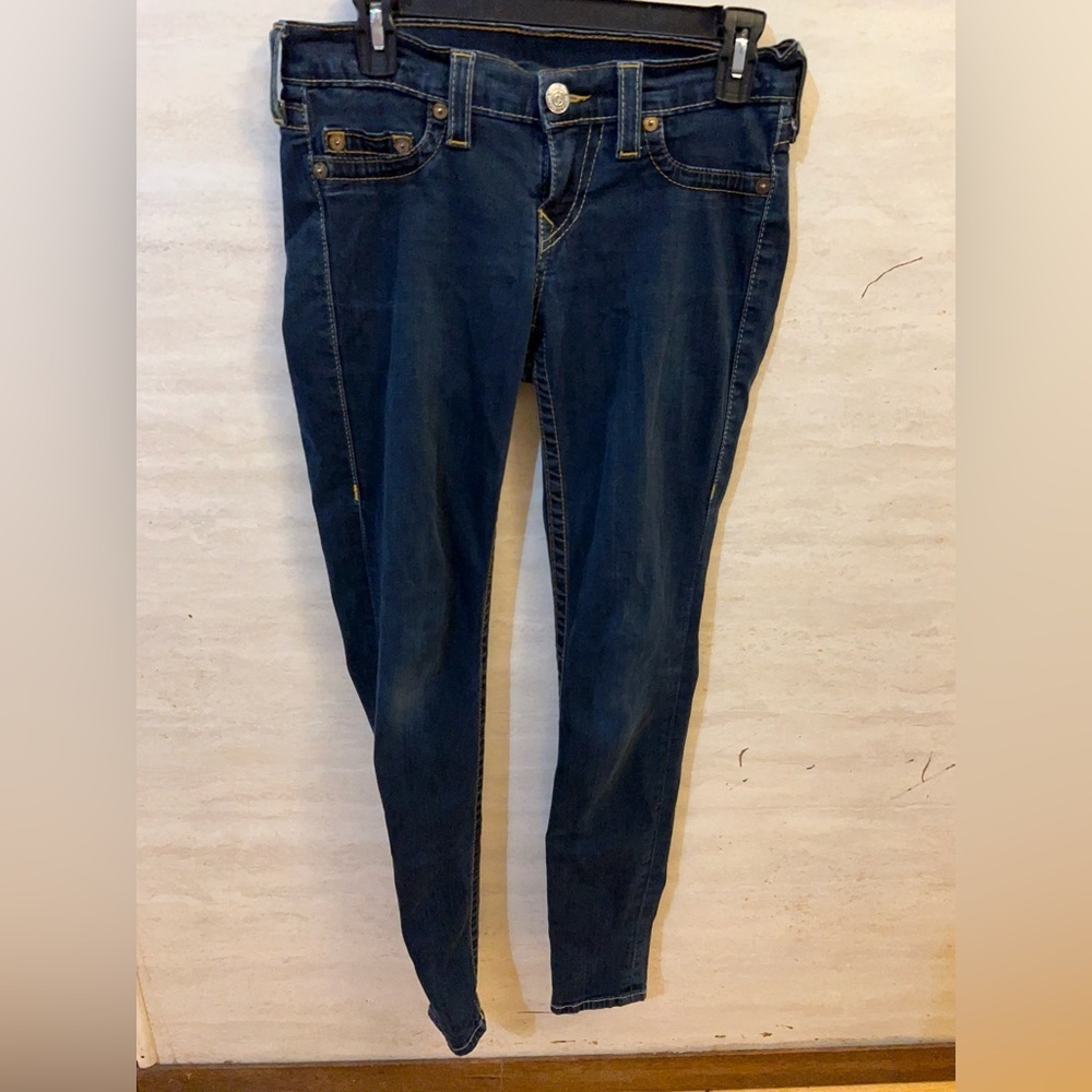 True Religion Casey skinny jean with a low-rise waist.